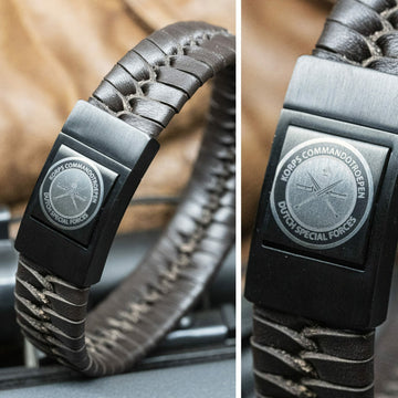 Luxuriöses Logo-Armband: Kommandotruppen Armee / Polizei / Königliche niederländische Marechaussee / Soldaten-Erinnerungsarmband