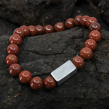 Great Red Dragon - Jasper - Beaded bracelet