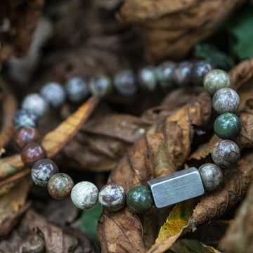 Neptune 'Ocean Jasper' - Beaded bracelet
