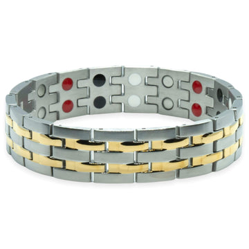 Magnetarmband – Der Klassiker – Goldgrau