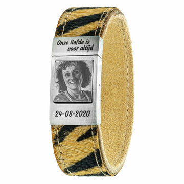 <b>Tiger King</b> Photo bracelet tiger leather with your own photo
