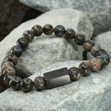 Hades - Glaucophane - Beaded bracelet