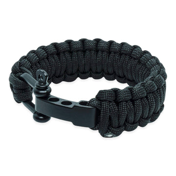 Survival-Armband - schwarz (verstellbar)