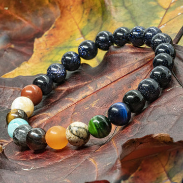 Planets bracelet - 8mm Beads universe