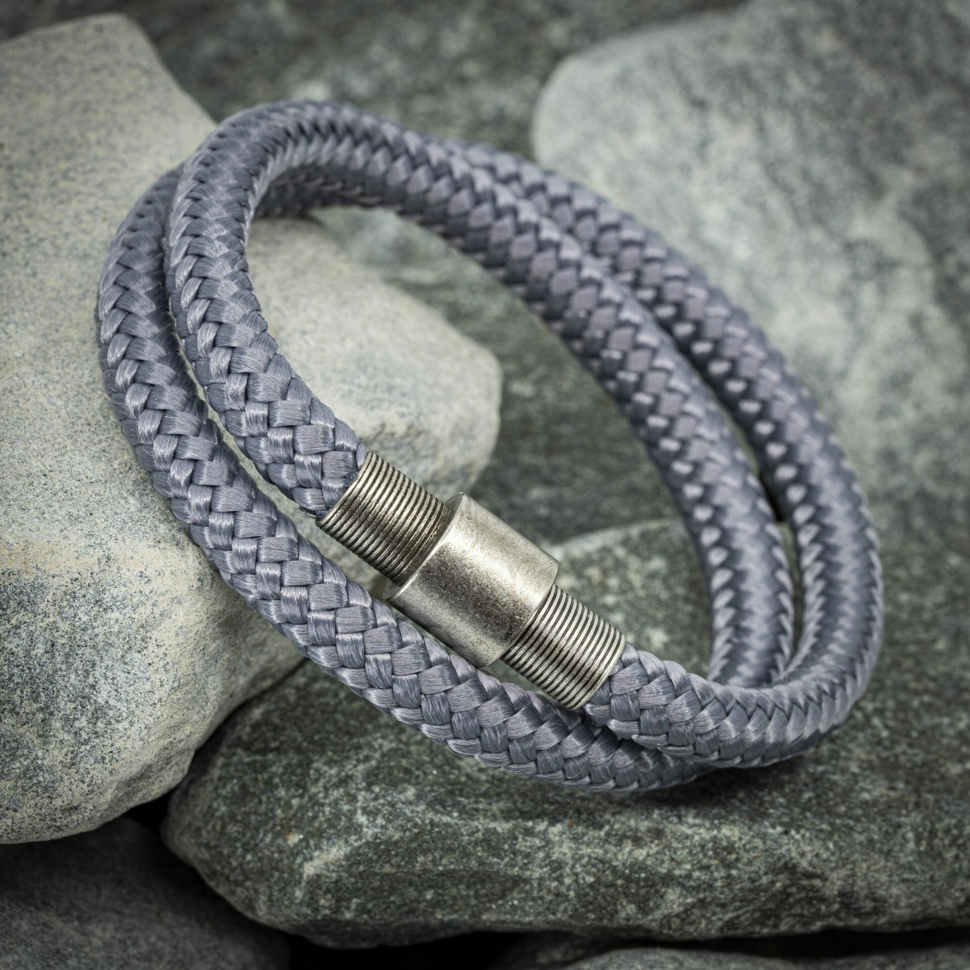 Vintage-Armband - Graues Seil