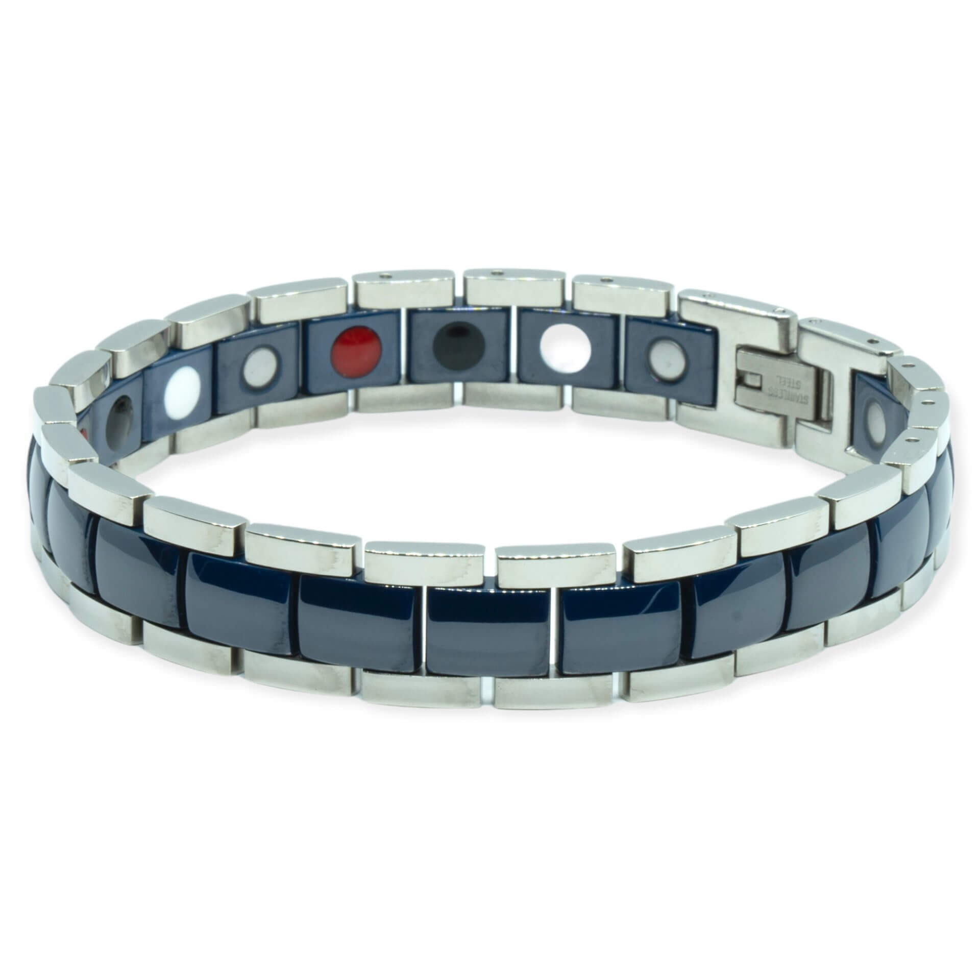 Anti-Migraine Magneetarmband – Magnetiva® Zeeblauw Keramisch