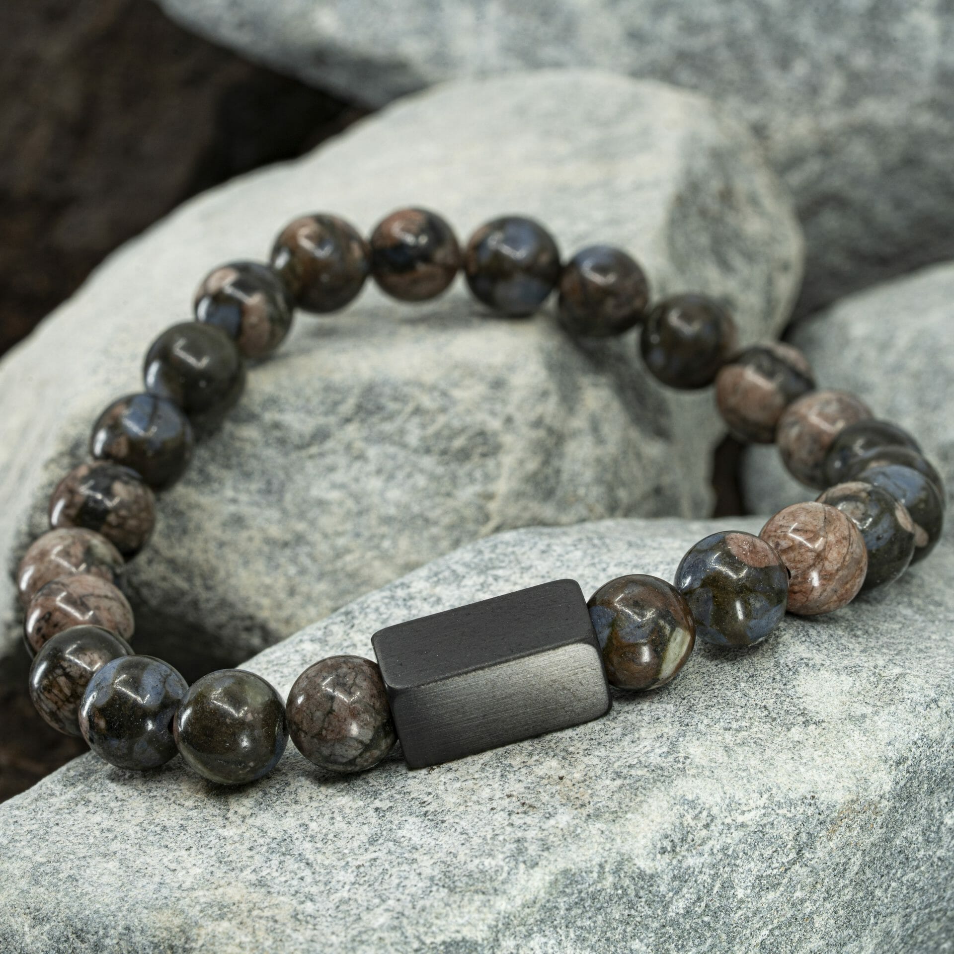 Hades - Glaucophane - Beaded bracelet