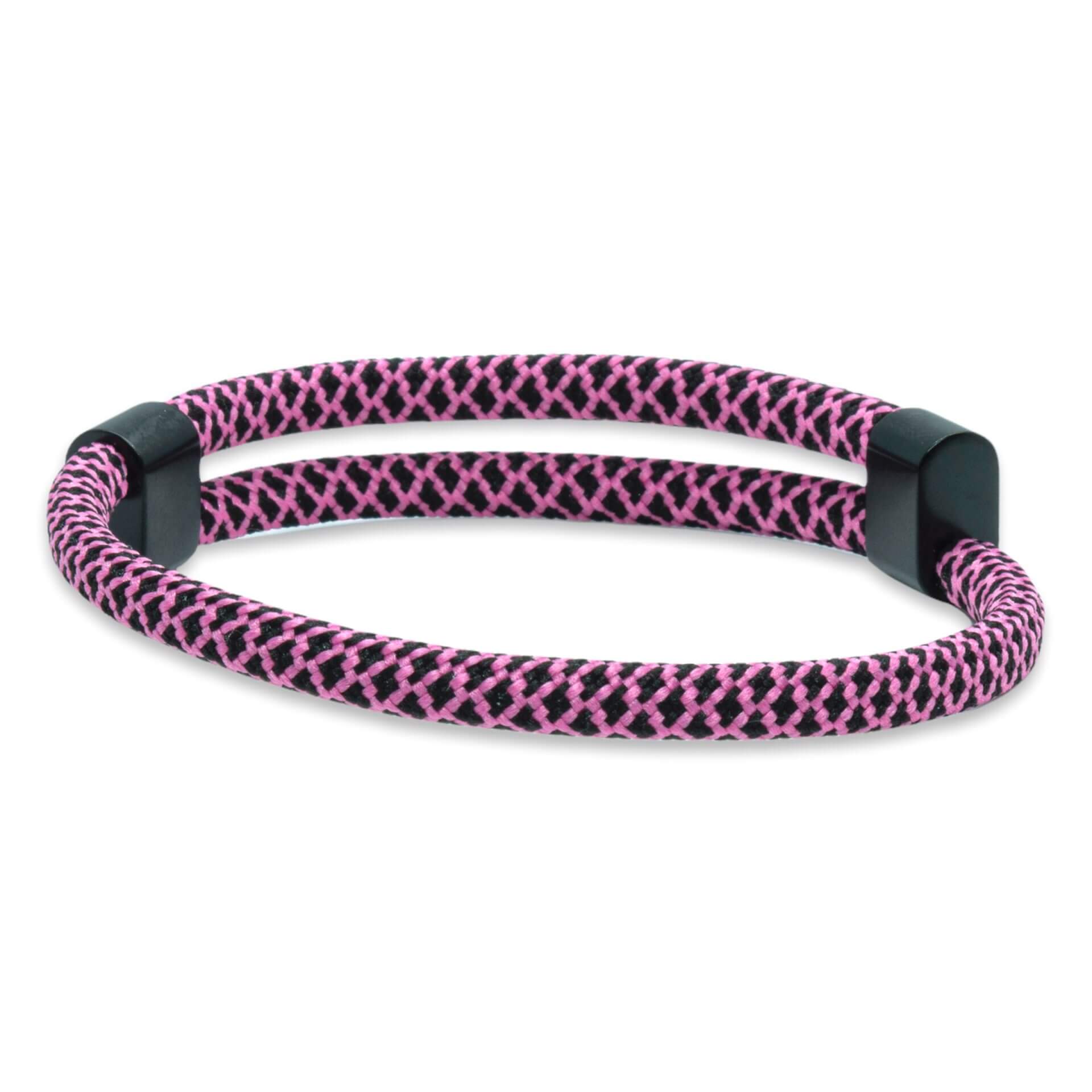 Verstellbares Seil - Schwarz Pink (unisex)